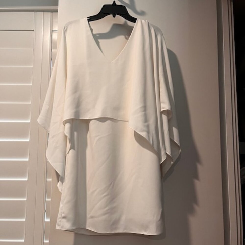 Trina Turk Azzurra Layered Cape Mini Dress size XS-S